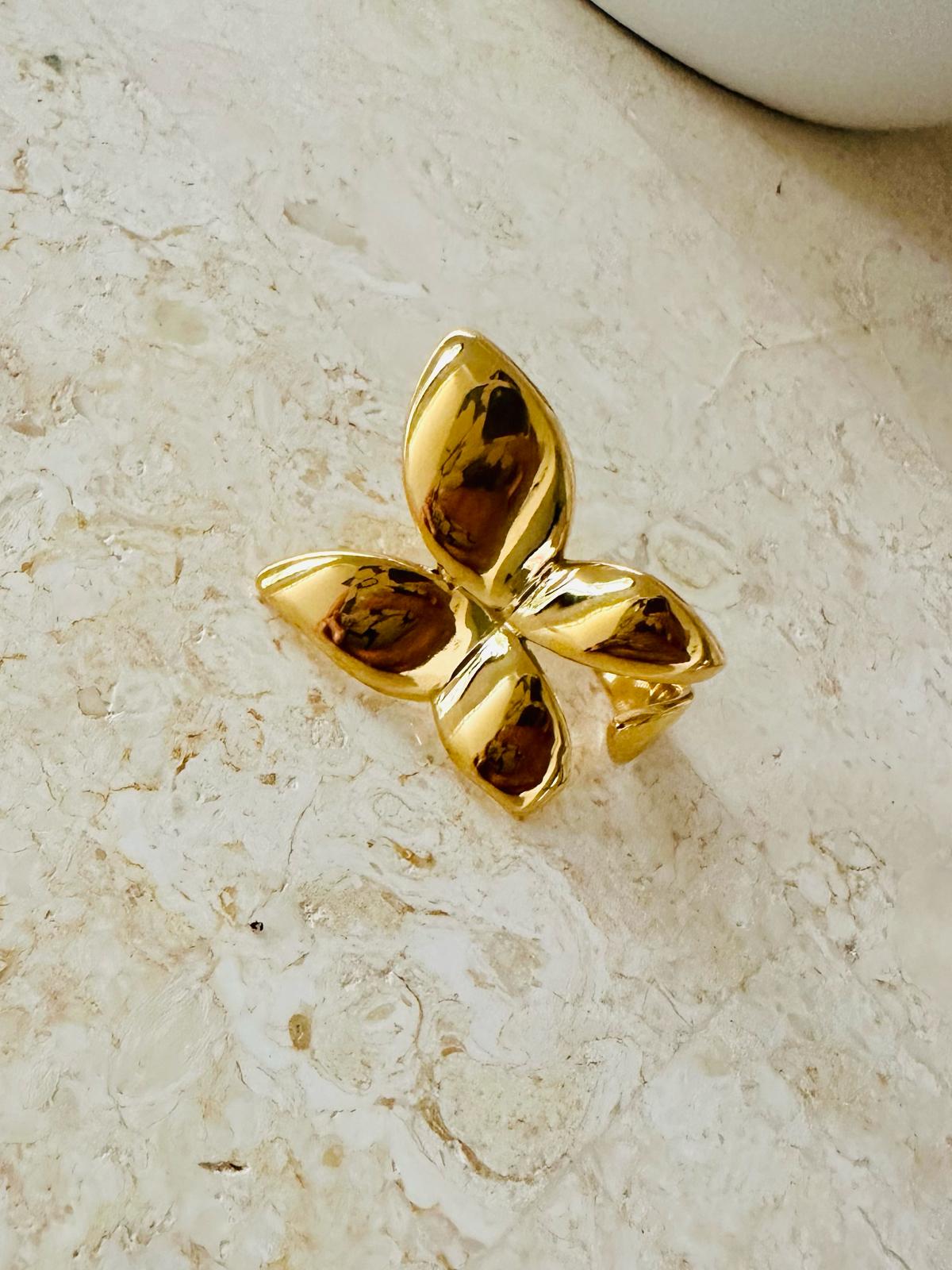 Golden Butterfly Ring