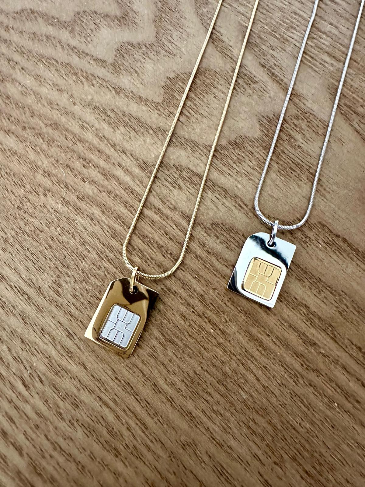 Two Tone Chip Necklace